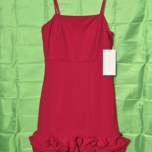 Honey and Rosie Vibrant Red Dress